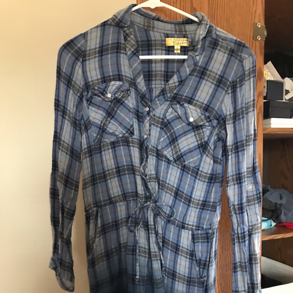 Flannel ombre dress